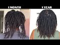 1 Year Visual Loc Journey - Part 2 Highly Requested - *FINE 4C HAIR* - Started w/ two strand twist!