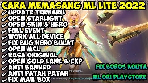 Cara Memasang Data ML Lite Terbaru 2023 Menggunakan Zarchiver Work Untuk Semua Android  New Patch M4