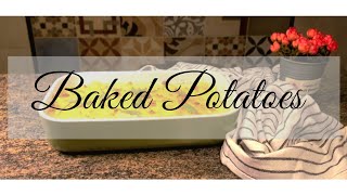 Baked Potatoes mashedpotatorecipe طريقة_عمل بطاطس  بالفرن