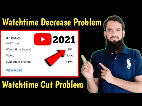 YouTube Studio Watchtime Cut Problem 2021 | Watch Time Decrease Problem 2021 | exact creator