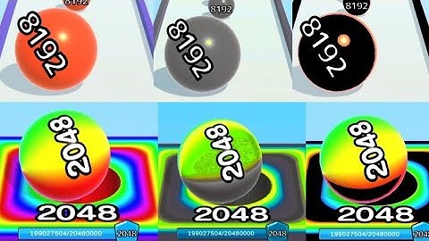 2048 | Max Level Android iOS Gameplay - Ball Run 2048 #cutiepie22yt