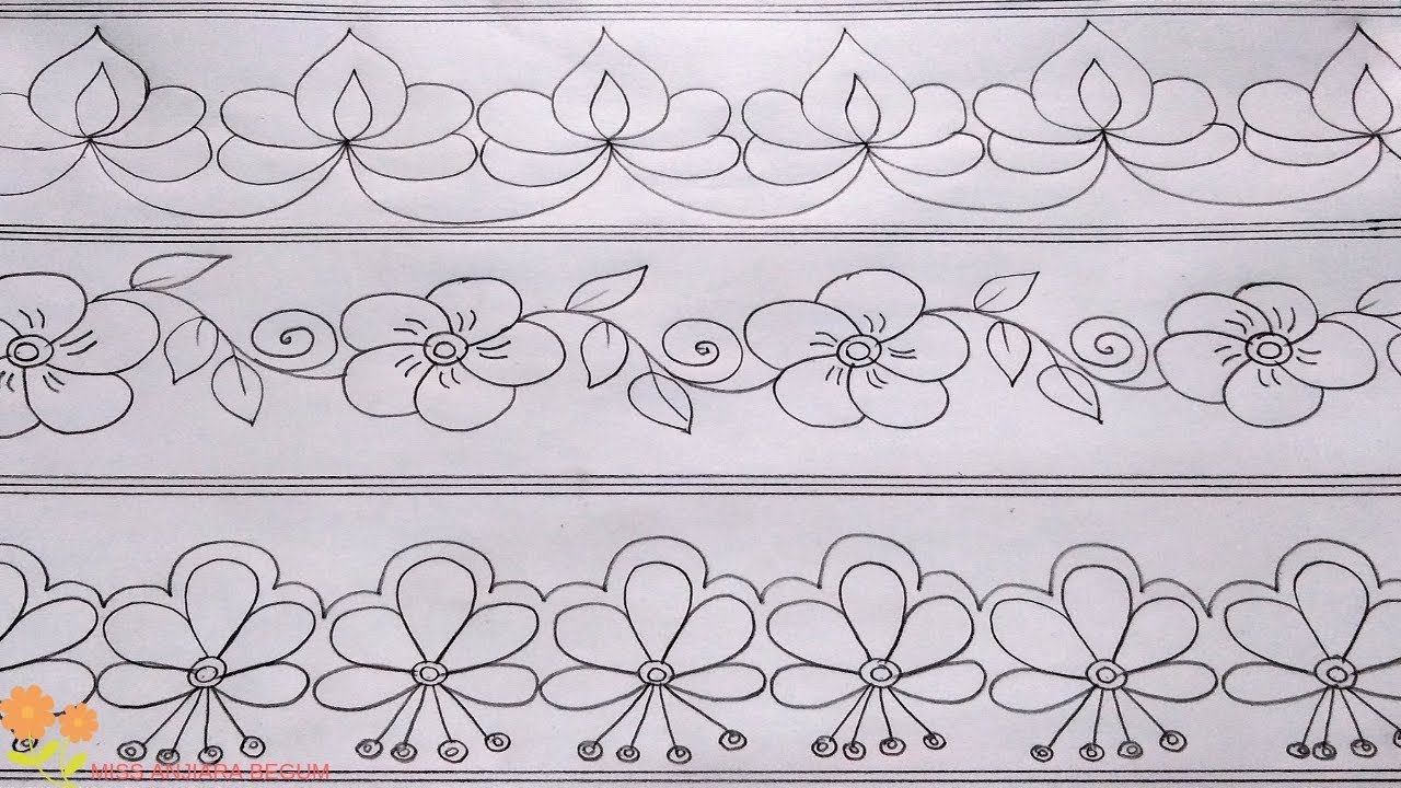 Latest Nakshi kantha design tutorial-97 step by step, নকশী কাথার ডিজাইন, नोक्षी कथा डिजाइन