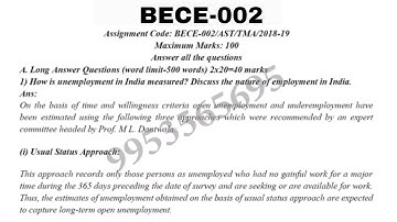 IGNOU BECE-02 solved assignment 2018-19