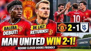 MAN UNITED WIN 2-1! 🔥 Carlos Baleba DEBUT & De Ligt RETURNS Before Tottenham Clash!