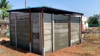 Prefab panel shed for storage unit