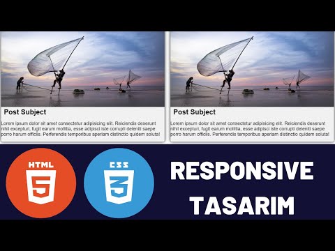 HTML VE CSS | RESPONSIVE TASARIM