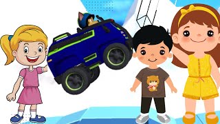 Paw patrol marshal and chase hill climb racing gameplay level 21 kids games screenshot 4