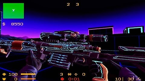 M200 Beacon - CS Source Offensive - CSSO Casual Gameplay - CSS w/ CSGO Mod - awp_retro_neon_v1 map