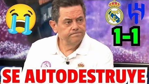😭 TOMÁS RONCERO SE AUTODESTRUYE EN EL CHIRINGUITO TRAS EL EMPATE DEL MADRID FRENTE AL AL HILAL!