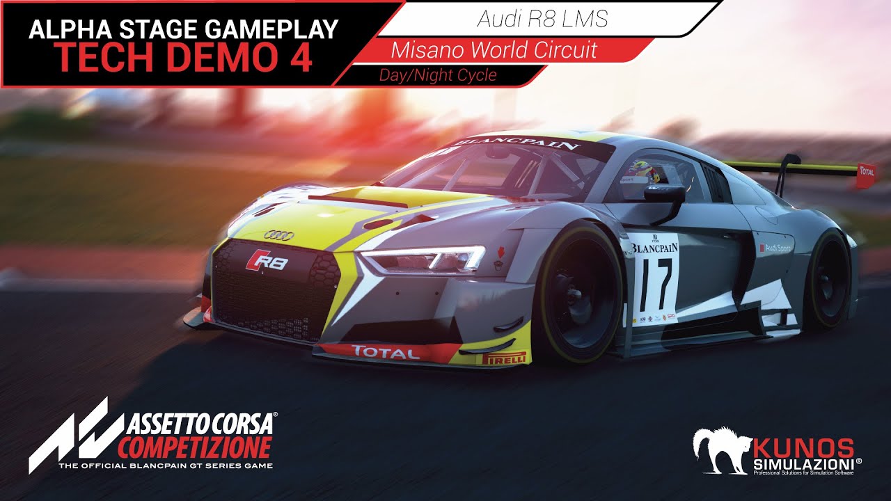 Assetto Corsa PS4 preview gameplay - Barcelona race in Audi R8 - Team VVV