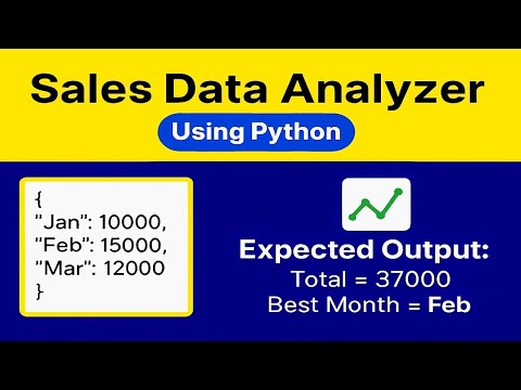 Build Your First Data Analyzer in Python | Sales Project