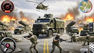 軍用トラックの貨物輸送ゲーム - 米軍オフロードトラック運転 3D 2025 - Android ゲームプレイ screenshot 4