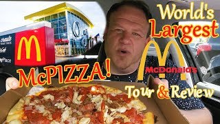 Mcdonald's ☆McPIZZA at WORLD'S LARGEST McDonald's☆ Food Review!!!