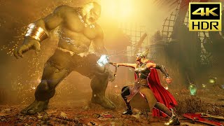 Jane Foster Thor vs Maestro Gameplay - Marvel's AVENGERS @ 4K 60ᶠᵖˢ ✔