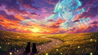 [古い初音ミク]二人のねこ道ⅱ（秋）