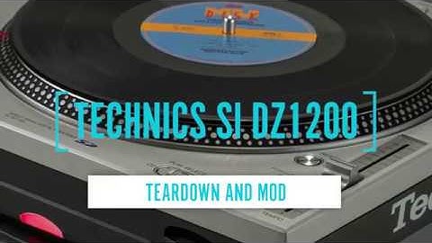 Technics SL dz1200 Teardown Clean and Mod