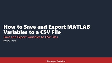 How Export MATLAB Variable to CSV File Quickly