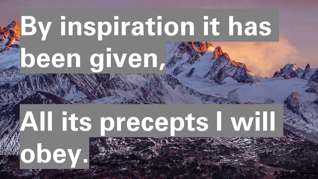 The Bible Stands (piano) with Lyrics YouTube