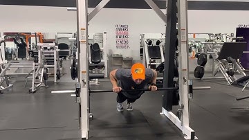 Barbell Push up Mechanical Drop Set