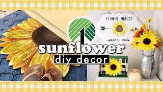 DIY FALL SUNFLOWER DOLLAR TREE DECOR || Actually Alli