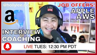 Replay | Amazon Interview Tips + MATANG Coaching | Answering Job Interview Questions + Examples