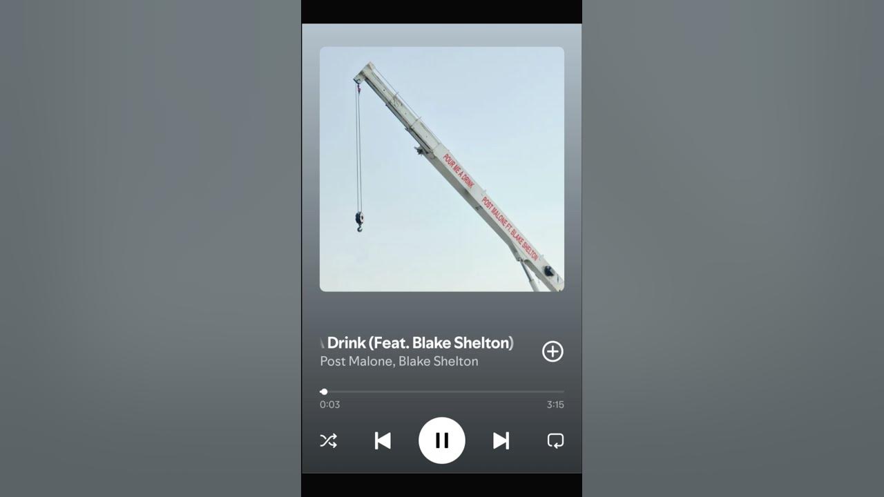 Post Malone ft. Blake Shelton - Pour Me A Drink out now