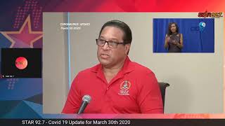 Coronavirus Update Press Briefing March 30 2020
