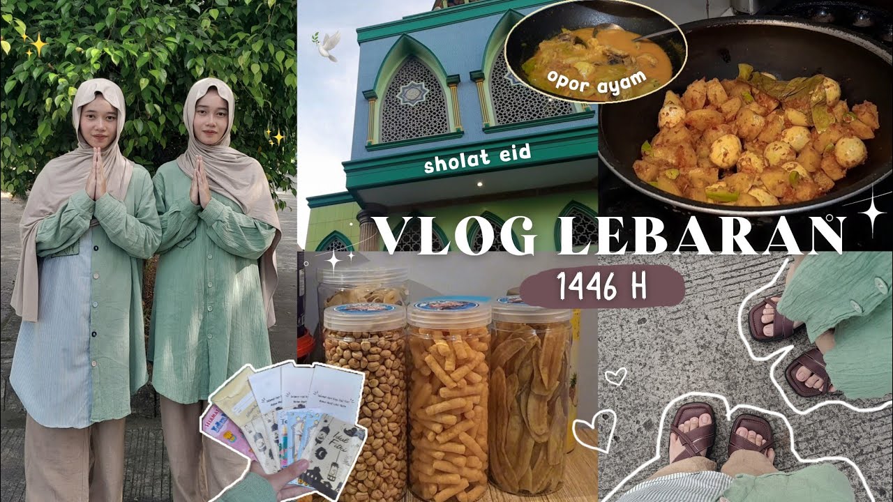 EID VLOG 2025 [1446 H]🕊🌷malam takbiran, eid preparations, sholat eid, take content 📸 | Zalfa Zulfa