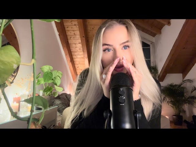 ASMR in GERMAN (whispers, mic scratching, hand movements, nail tapping….)