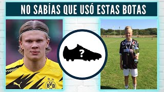 Haaland usó botas QUE NO ERAN NIKE - YouTube