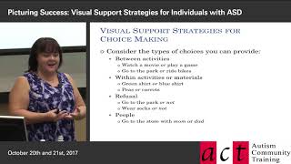 Visual Support Strategies for Individuals with ASD: Session 5 - Part 2 -Communication Choice Making