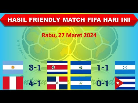 Hasil Friendly Match FIFA Hari Ini │ Argentina vs Kosta Rika │ Rabu, 27 Maret 2024 │