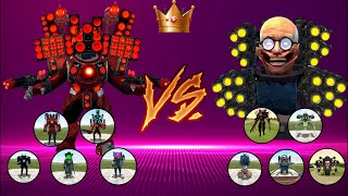 🔥Skibidi tournament !! Updated Speakerman Titan with his team VS Updated Scientist skibidi toilet 😡