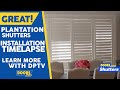 Plantation shutters  before  after installation  doors plus