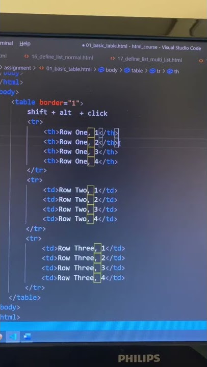 Choose multi lines by: shift  alt click and drag cursor,Visual Studio Code Tips