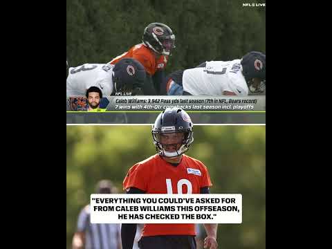 Peter Schrager says that the improvement in Caleb Williams this offseason is noticeable 👀