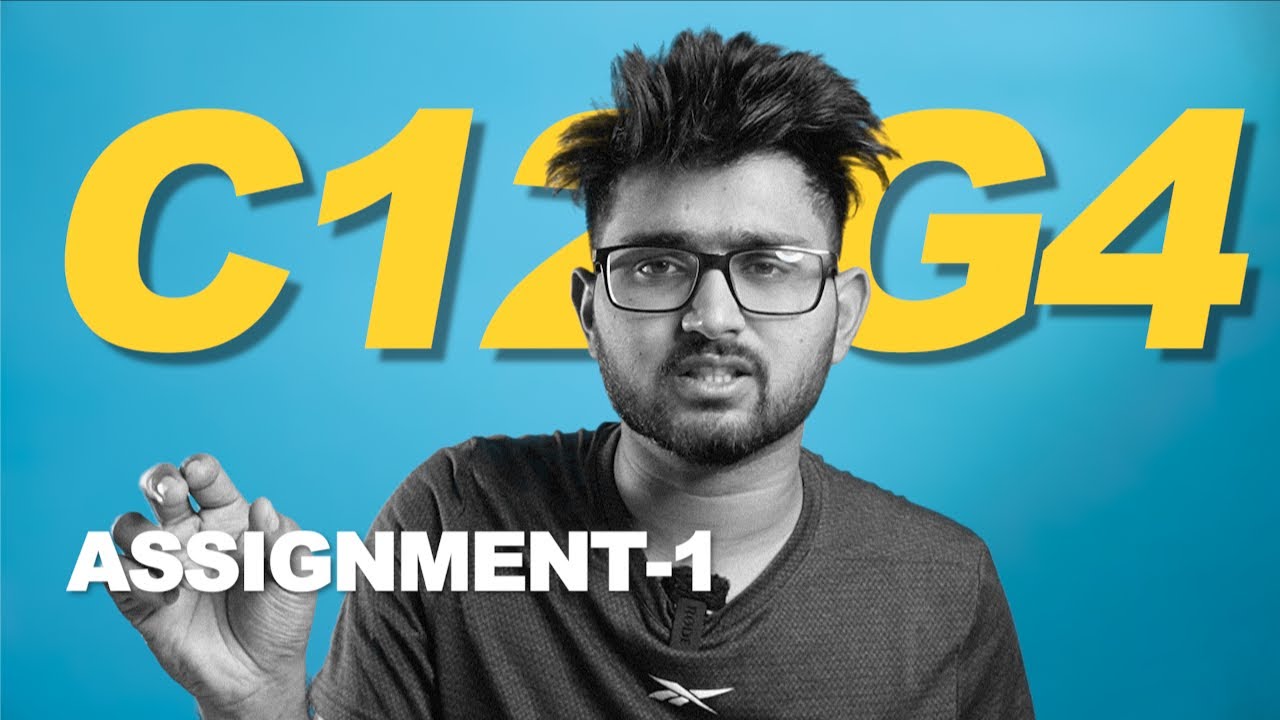 Not just a video editing cohort | Assignment -1 | C12 | Jaishal Amogh |