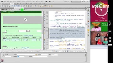 Projek Web Cara Membuat Data Produk Pada Halaman Admin Web Penjualan Dengan Dreamweaver CS6 part 1