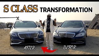 Mercedes S Class Modified to Maybach || Upgraded W221 to W222 Mercedes S Class Modified To Maybach Upgraded W221 To W222
