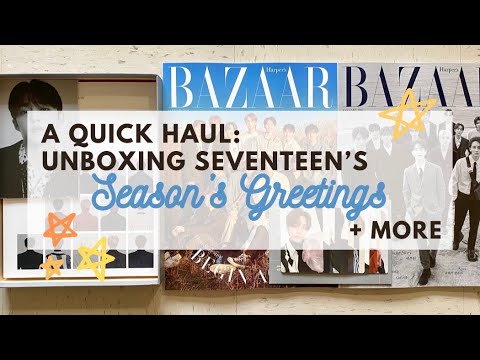 kpop haul unboxing seventeen’s 2021 season’s greetings & more - YouTube