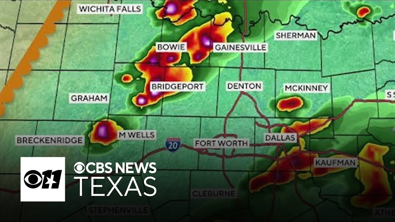 Severe weather threat continues in North Texas with enhanced risk - YouTube