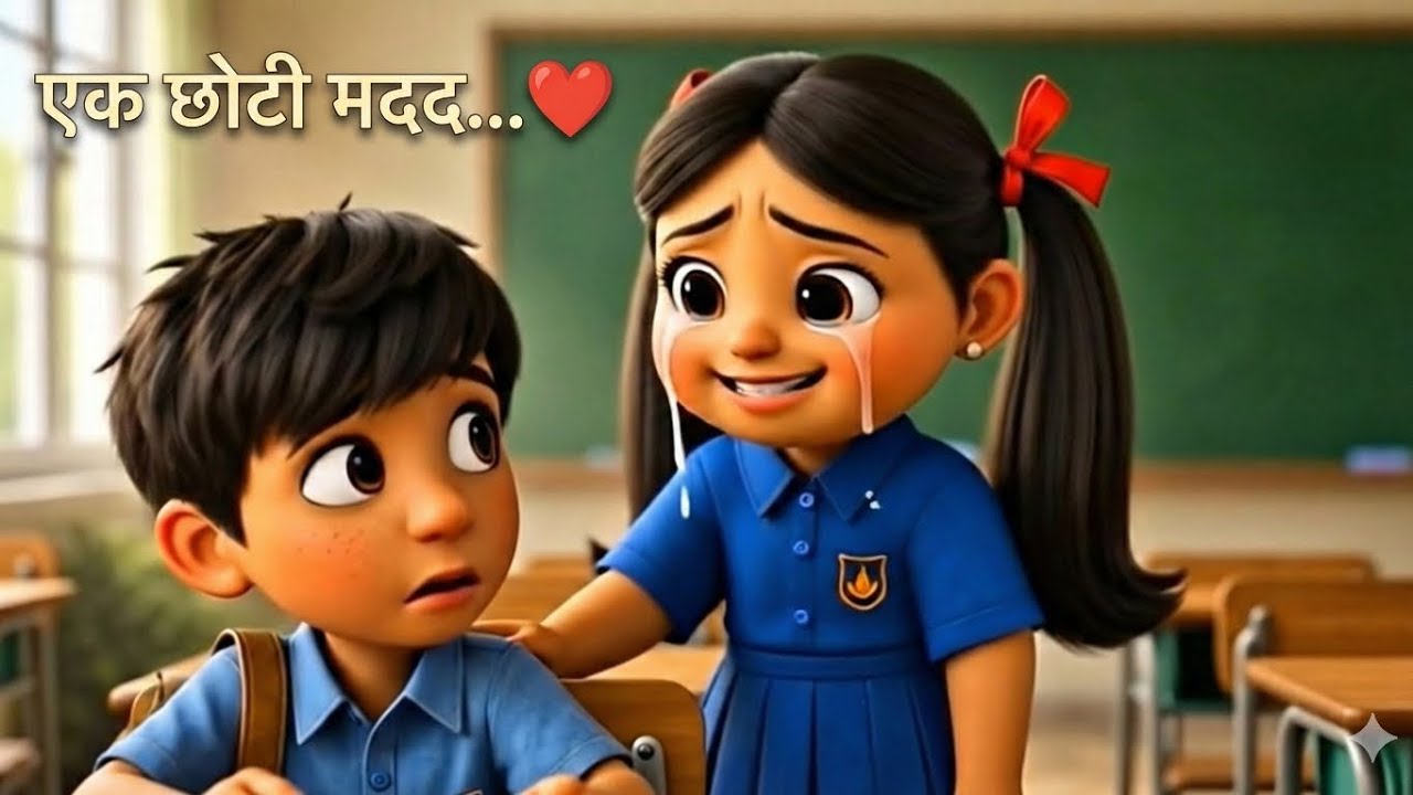 एक छोटी मदद ने बदल दी ज़िंदगी |  | Hindi Moral AnimationKindness Always Comes Back |