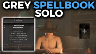 SOLO RUINS WIZARD WITH A GREY SPELLBOOK - Dark and Darker