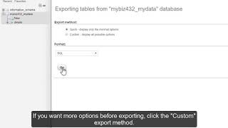Export Databases & Tables with phpMyAdmin | VeeroTech Hosting