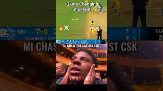 IPL CSK vs mi.#GAME CHANGING MOMENT.