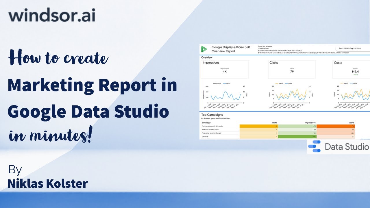 How to create a Marketing Report in Google Data Studio [includes FREE ...