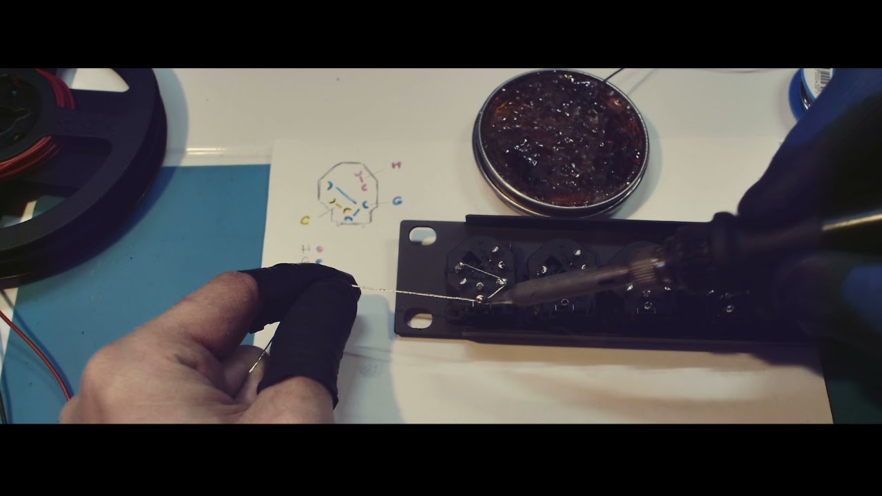 Neutrik Combo XLR / TRS Connectors D-Sub Patchbay BUILD (Complete Process)