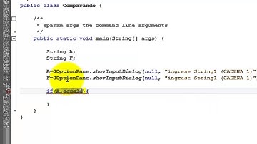 comparar Strings en java