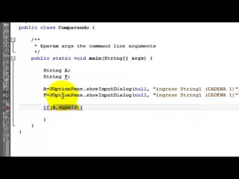 comparar Strings en java