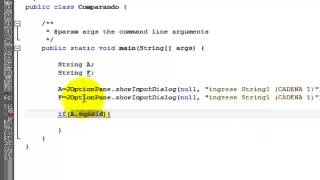 comparar Strings en java